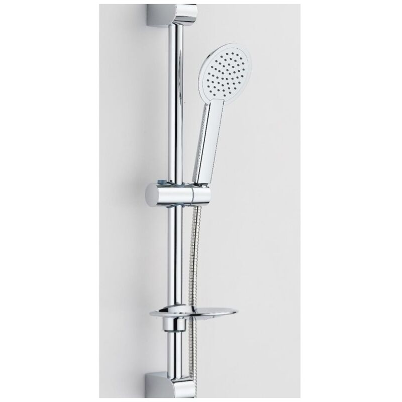 foto del prodotto kit asta saliscendi 60 cm con flessibile per doccia