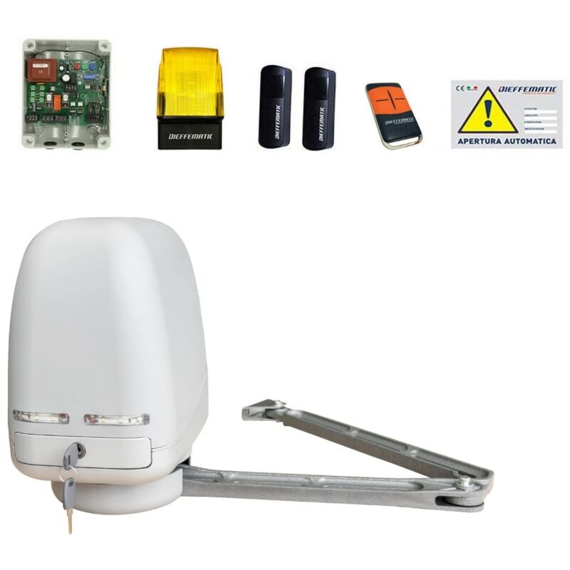 foto del prodotto kit automazione cancello 1 mono anta battente braccio articolato 230v 220v snodo