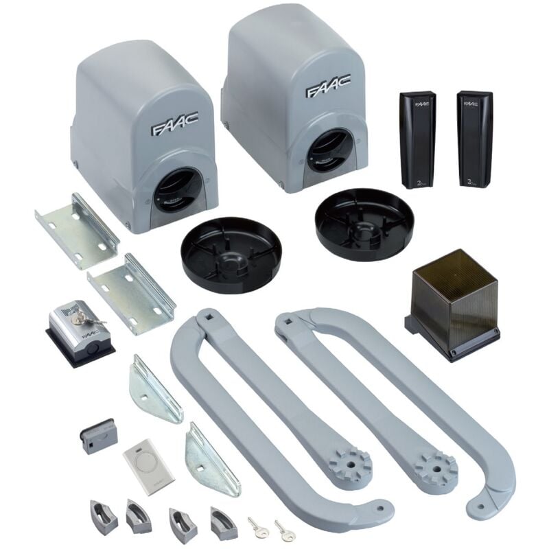 foto del prodotto kit automazione cancello battente articolato 2 ante max 2m faac 104575 energy