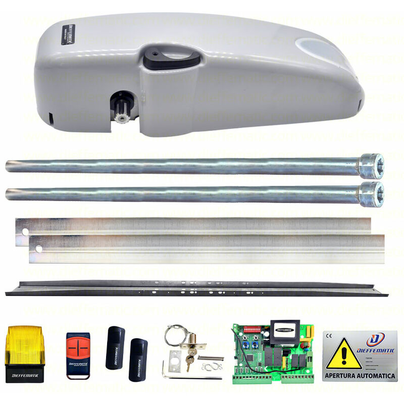 foto del prodotto kit automazione porta basculante a contrappeso lampeggiante fotocellule sblocco