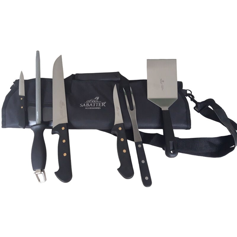 foto del prodotto kit barbecue plancha da 6 pezzi 021685 lion sabatier
