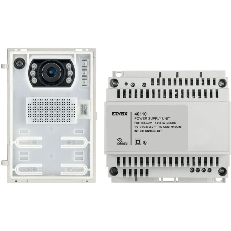 foto del prodotto kit base impianto audio e video elvox 2 fili plus espandibile k41005