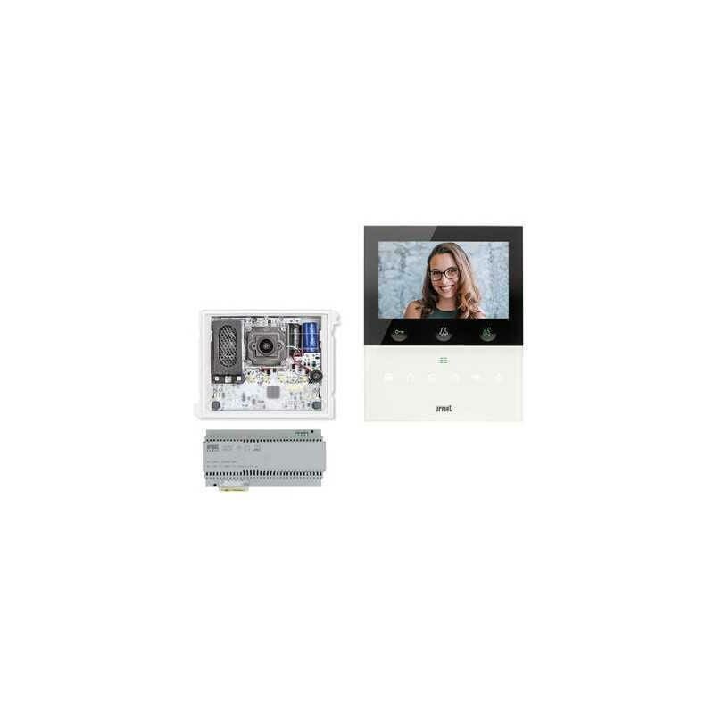 foto del prodotto kit base impianto video, alpha e vog5w bianco, sistema 2voice urmet 1783 734