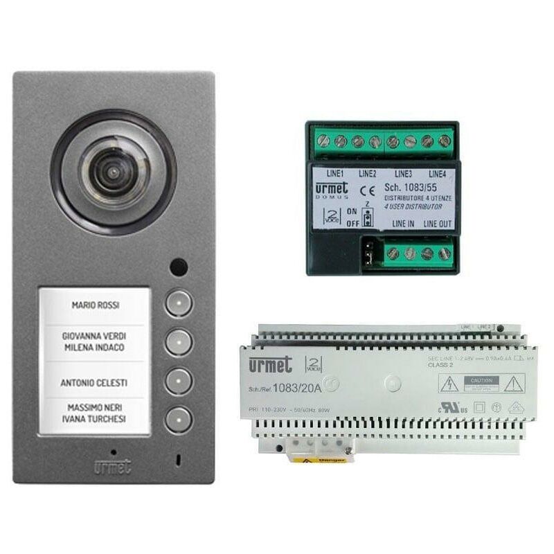 foto del prodotto kit base impianto video mikra plus sistema 2voice urmet 1784 700