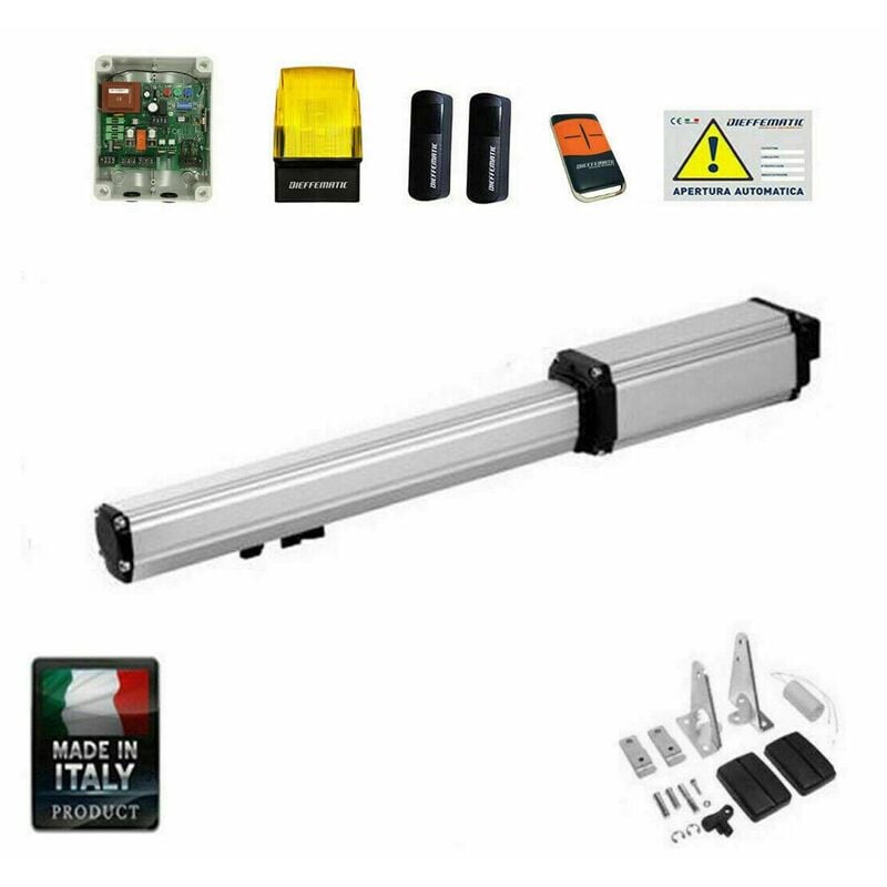 foto del prodotto kit bh 1 anta corsa 500 automazione cancello battente automatismo elettrico 230v