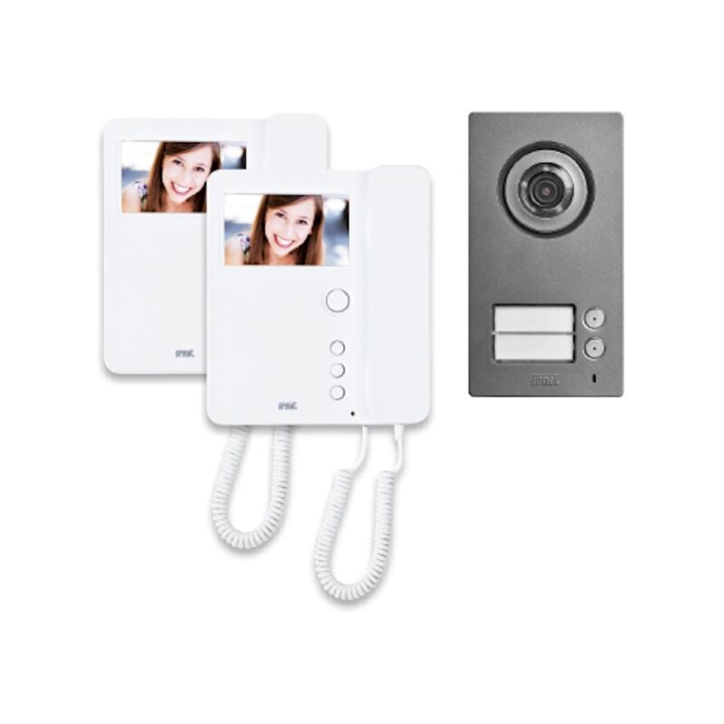 foto del prodotto kit bifamiliare 2voice con mikra2 e due videocitofono m ro urmet 1784 762
