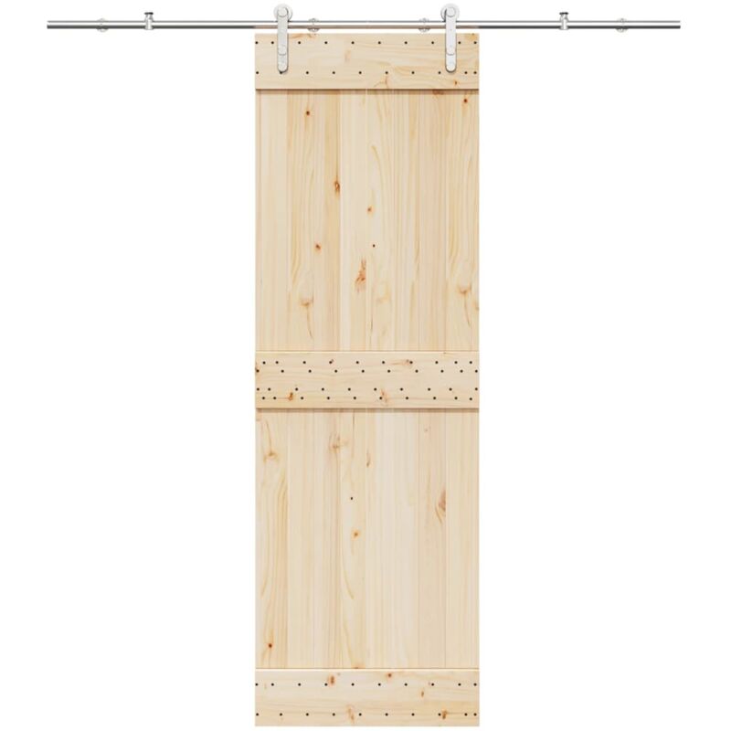 foto del prodotto kit binari porta scorrevole 200 cm acciaio inossidabile argento vidaxl