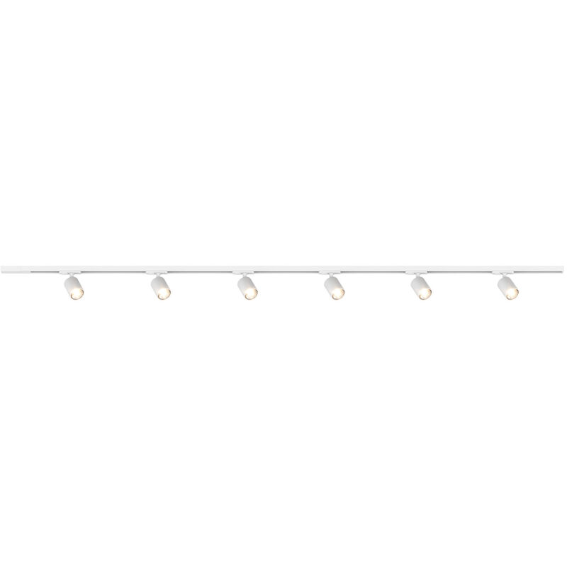 foto del prodotto kit binario moderno mono yari kit metallo bianco 6 luci gu10