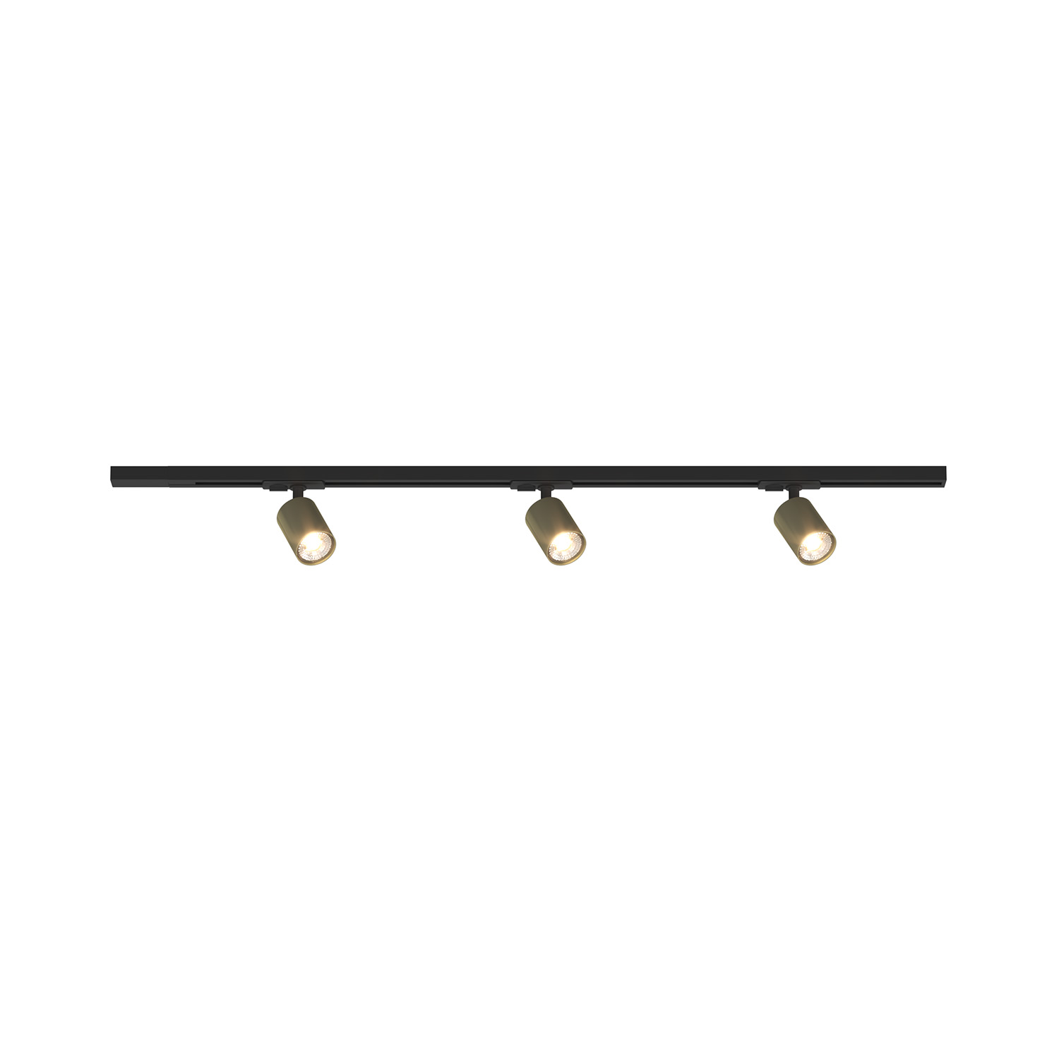 foto del prodotto kit binario moderno mono yari kit metallo oro 3 luci gu10
