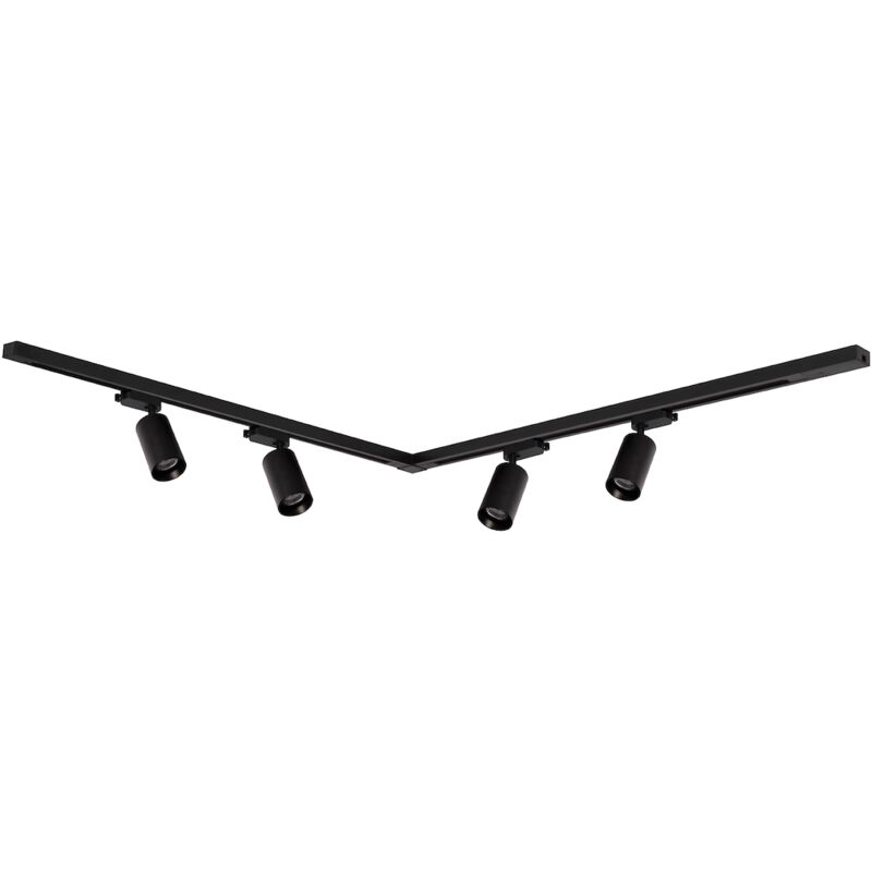 foto del prodotto kit binario tubolare nero 4xgu10 1,5 m