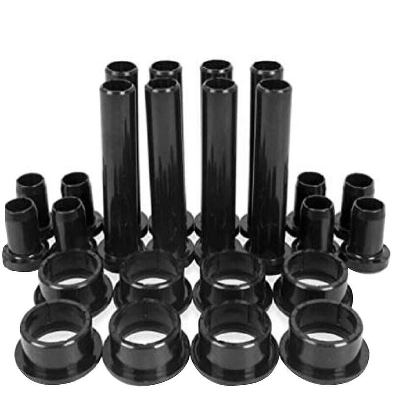 foto del prodotto kit boccole di ricambio multifunzionali nere da 24 pezzi, strumento per boccole del braccio di controllo della sospensione posteriore per polaris-sportsman 400 atv 4x 2003-2005
