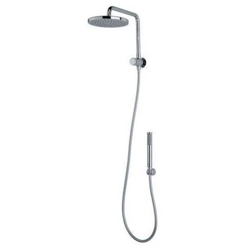 foto del prodotto kit braccio doccia con soffione e doccetta oki renovation misura cromo