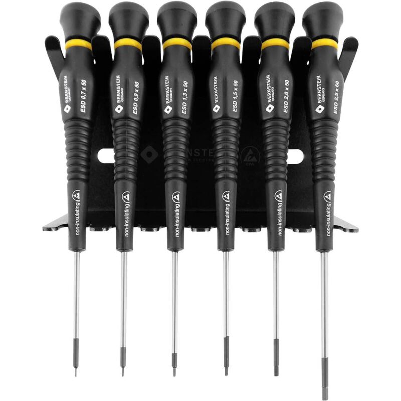 foto del prodotto kit cacciaviti esd 6 parti bernstein tools for electronics brugola interna