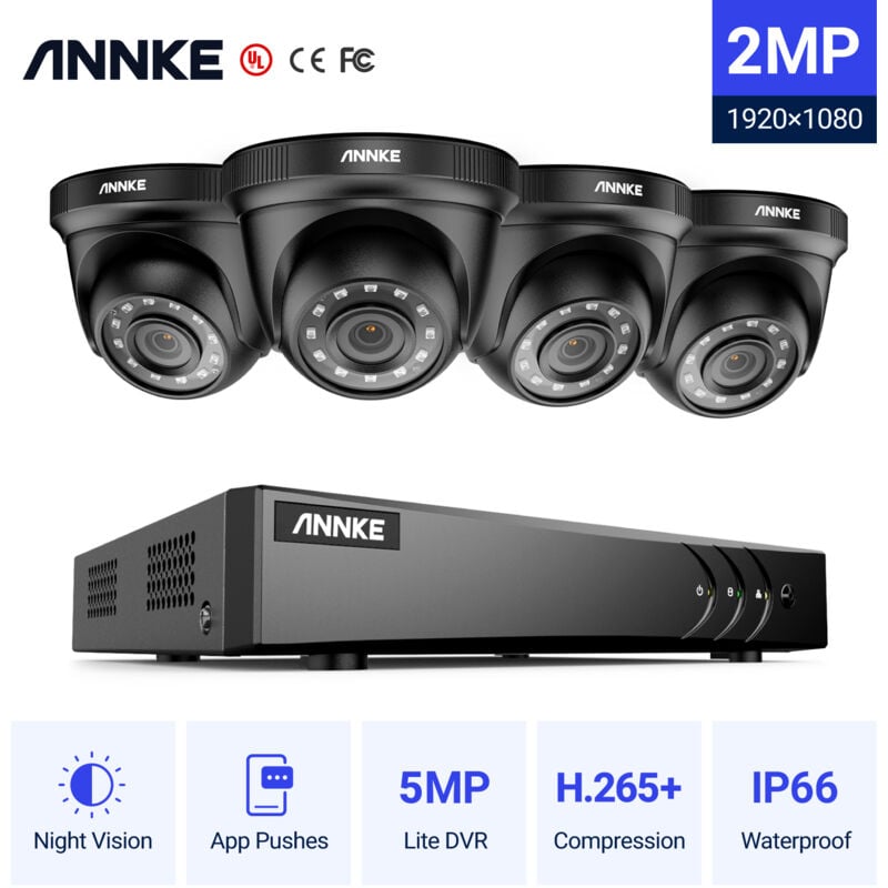 foto del prodotto kit cam ra de surveillance ext rieur home 5mp dvr 41080p smart ir vision nocturne s curit cctv vid osurveillance cam ra syst me annke