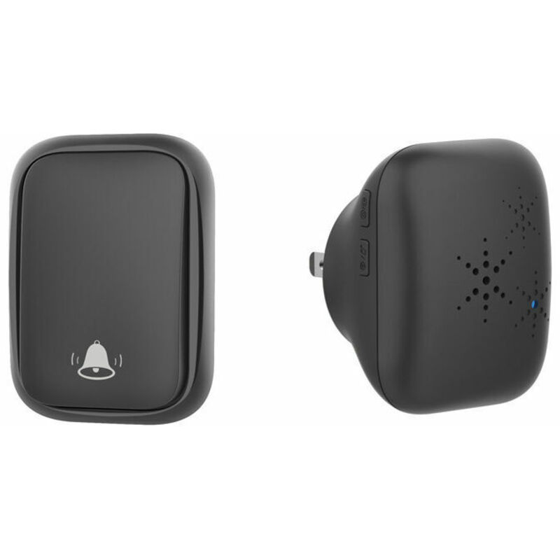 foto del prodotto kit campanello senza fili e senza batteria autoalimentato impermeabile ip65, neve e pioggia per esterni alta qualit lunga portata