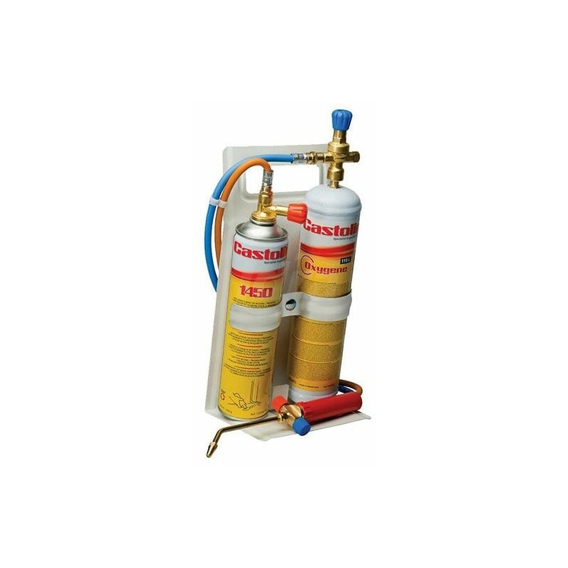 foto del prodotto kit cannello bombole ossigeno e gas pro per saldatura 3000 c castolin 2000 flex lr756156