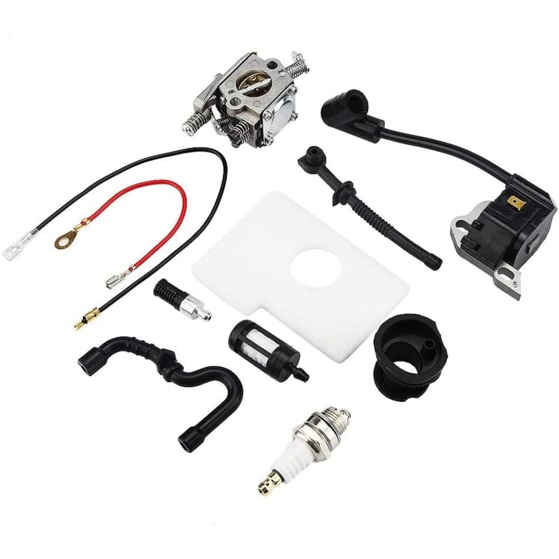 foto del prodotto kit carburatore bobina di accensione per motosega stihl 017 018 ms170 ms180 accessori da giardino