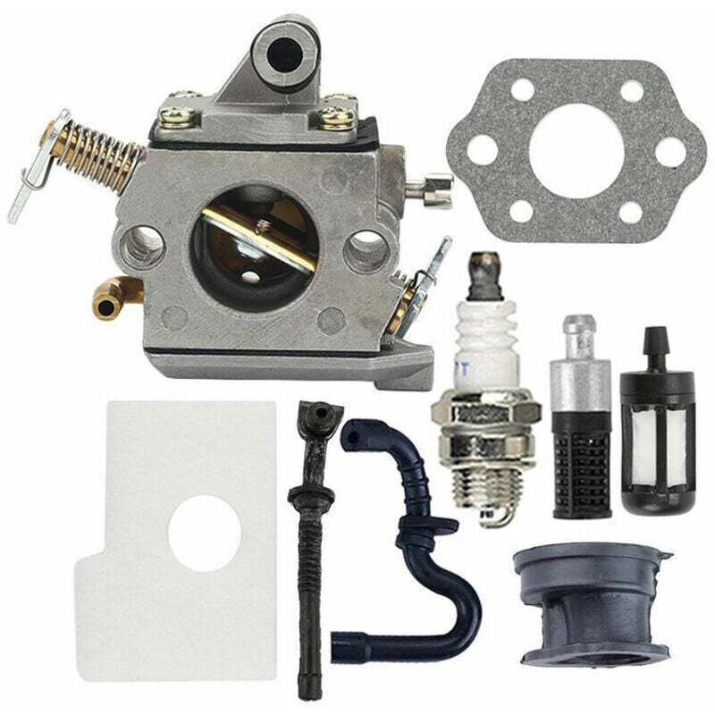 foto del prodotto kit carburatore c1q-s57b per motoseghe ms180 ms170 ms 170c ms 180c 017 018, filtro aria, guarnizione candela, ricambio c1q-s57a 1130120 0603