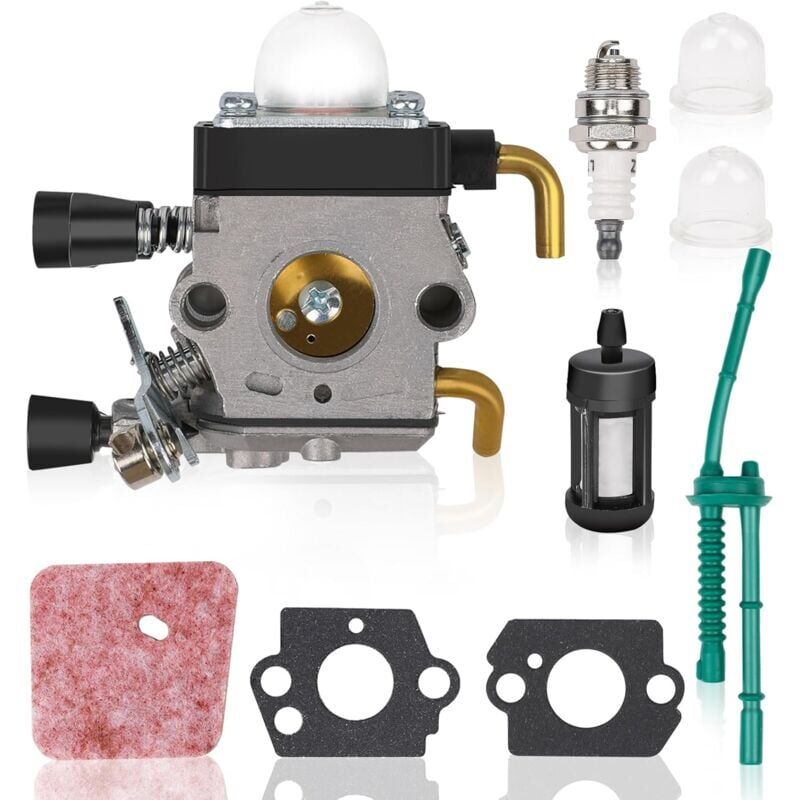 foto del prodotto kit carburatore compatibile con stihl fs55 fs55r fs55rc fs38 km55 hl45 km55r parti e accessori motore kit di sostituzione linea carburante filtro aria
