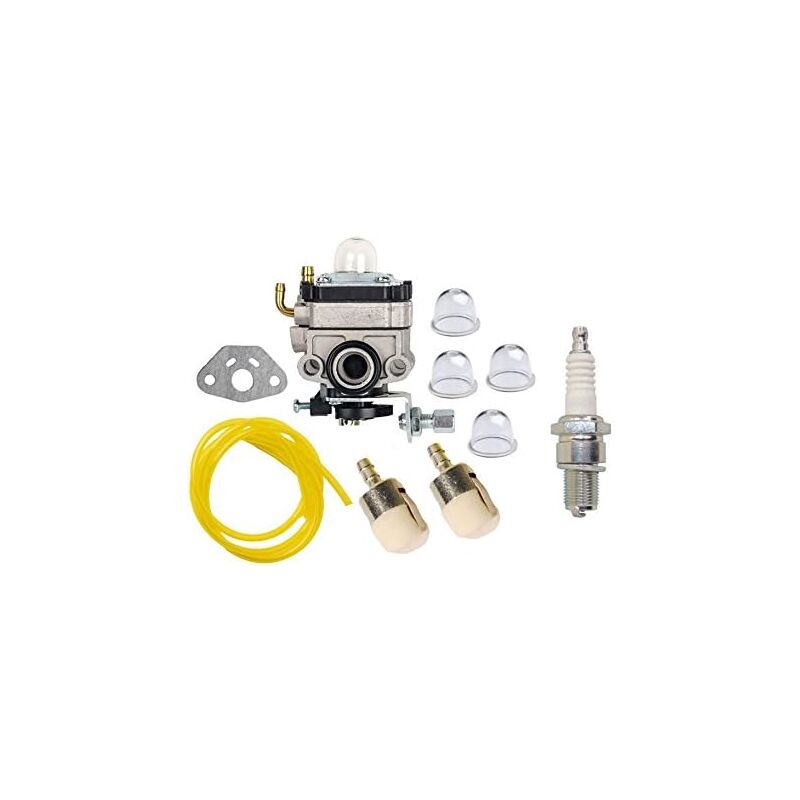 foto del prodotto kit carburatore con pompetta primer e filtro carburante compatibile con motozappa honda gx22 gx31 fg100 mantis, decespugliatore, decespugliatore a