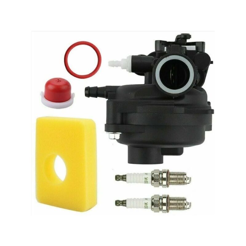 foto del prodotto kit carburatore per briggs stratton 593261 595656 591979 591160, per motore tosaerba 300e 450e 500e 550ex 500 125cc 140cc, 08p502 8p502 02 00000