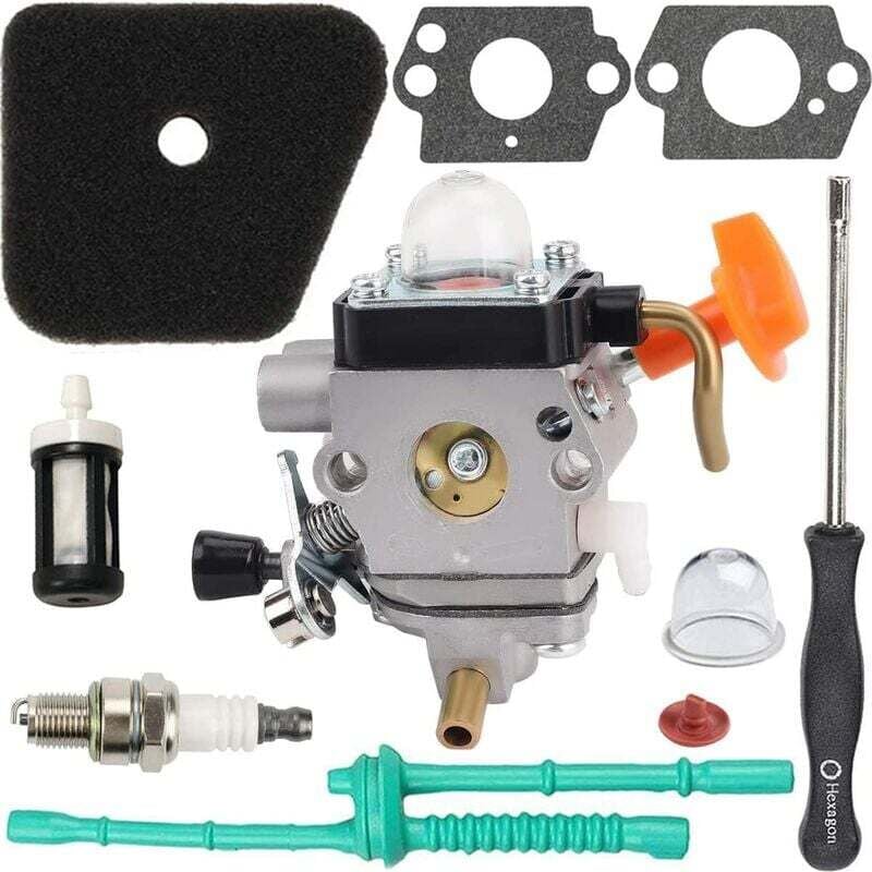 foto del prodotto kit carburatore per decespugliatore stihl fs 87 fs90 fs100 fs110 fs130 hl90 hl95 hl100 ht100 ht101 km90 km100 km110 sp90, c1q s174. il carburatore