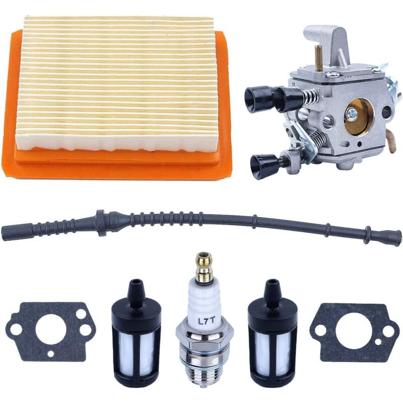 foto del prodotto kit carburatore per decespugliatore stihl fs120 fs200 fs020 fs202 fs250 fs300 fs350