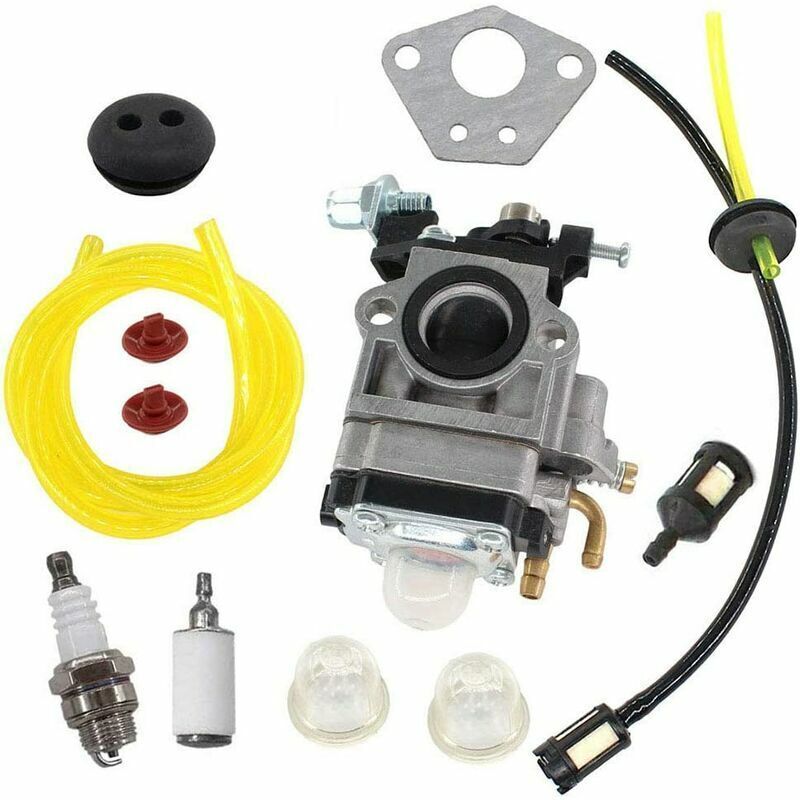 foto del prodotto kit carburatore per filtro carburante candela motore decespugliatore 52cc 49cc 43cc