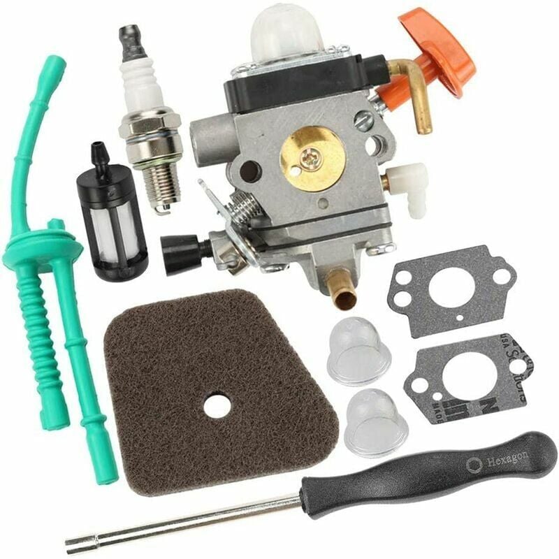 foto del prodotto kit carburatore per motosega fs100 fs110 trimmer carburatore per motosega, kit di ricambio per decespugliatore carburatore per stihl hl90 hl95 hl95k