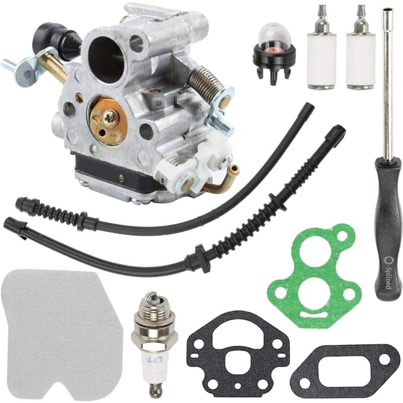 foto del prodotto kit carburatore per motosega husqvarna 435 435e 440 440e jonsared cs410 cs2240 cs2240s sostituisce c1t el41 c1t el41a 506450501 con guarnizione