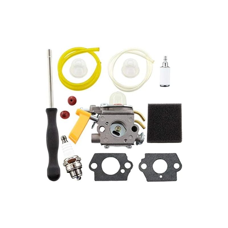 foto del prodotto kit carburatore per ryobi rbc30sesa rbc30sbsa rlt30cesa rlt30sesa rpr3025ja sostituisci zama c1u h60d ryobi e homelite 26cc e 30cc trimmer e