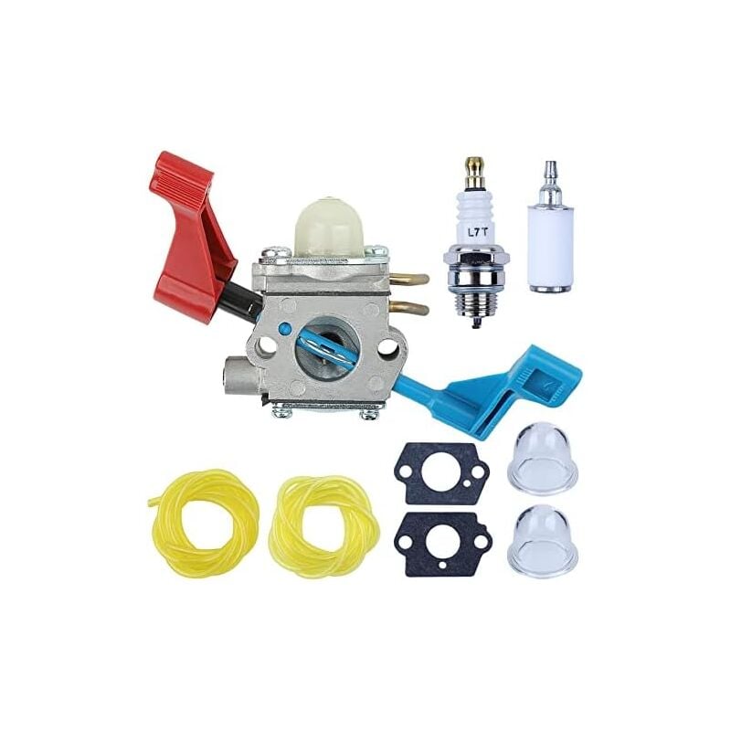 foto del prodotto kit carburatore, per soffiatore poulan fl1500 fl1500le weed eater featherlite, per zama c1u w12b, c1u w12a