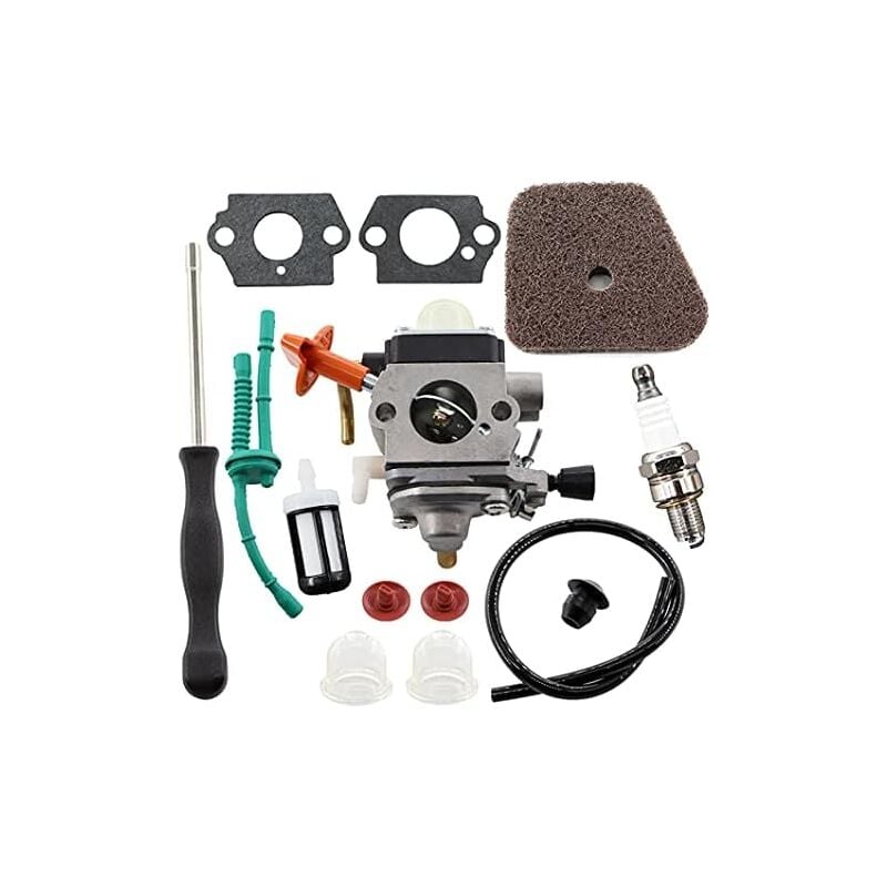 foto del prodotto kit carburatore per sthil fs87 fs90 fs100 fs110 fs130 hl95 hl100 ht100 ht101 km90 km100 km110 sp90 tagliafilo 4180 120 0610 sostituzione con