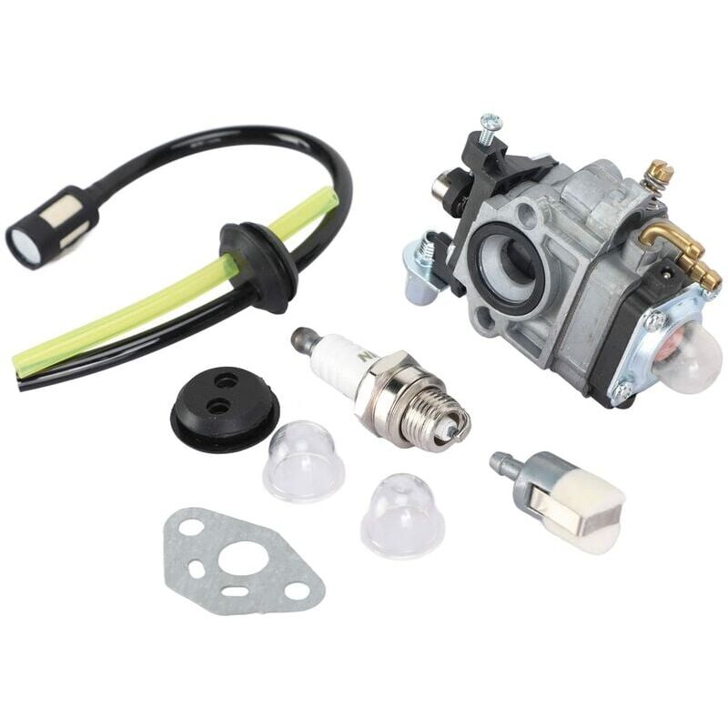 foto del prodotto kit carburatore per tosaerba in alluminio, linea filtro candela per th23 th26 th34 23cc 25cc 26cc 33cc 35cc per tosaerba xvx