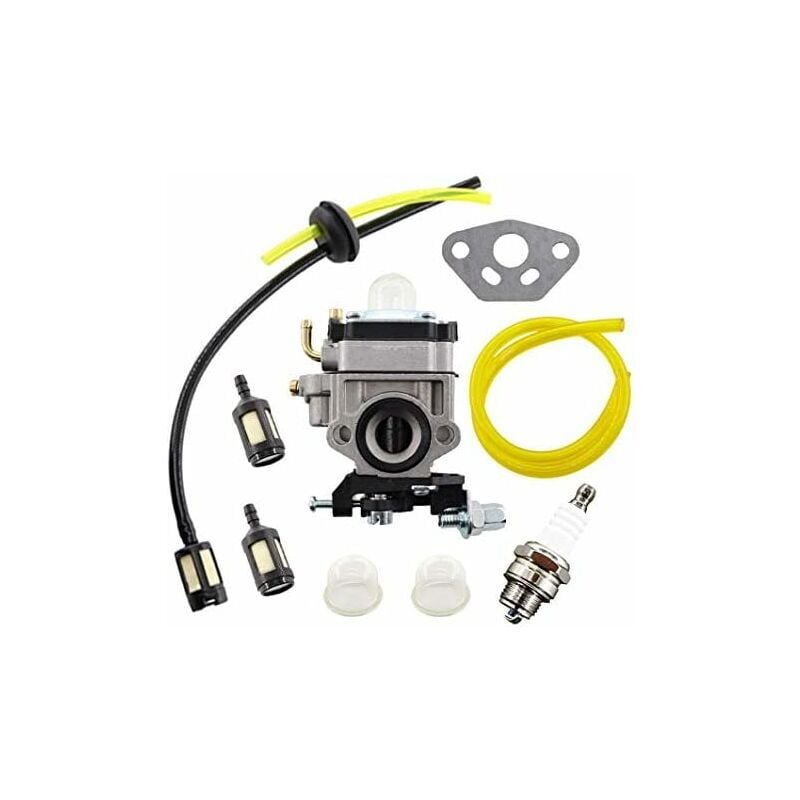 foto del prodotto kit carburatore ulisem per decespugliatore al ko alko, modelli bc410, bc4535, bc4125, con tubo e filtro carburante.