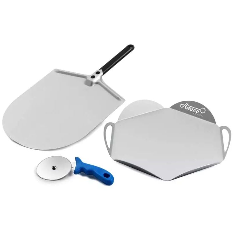 foto del prodotto kit casa mia con pala 30 cm, vassoio e rotella 10 cm gimetal