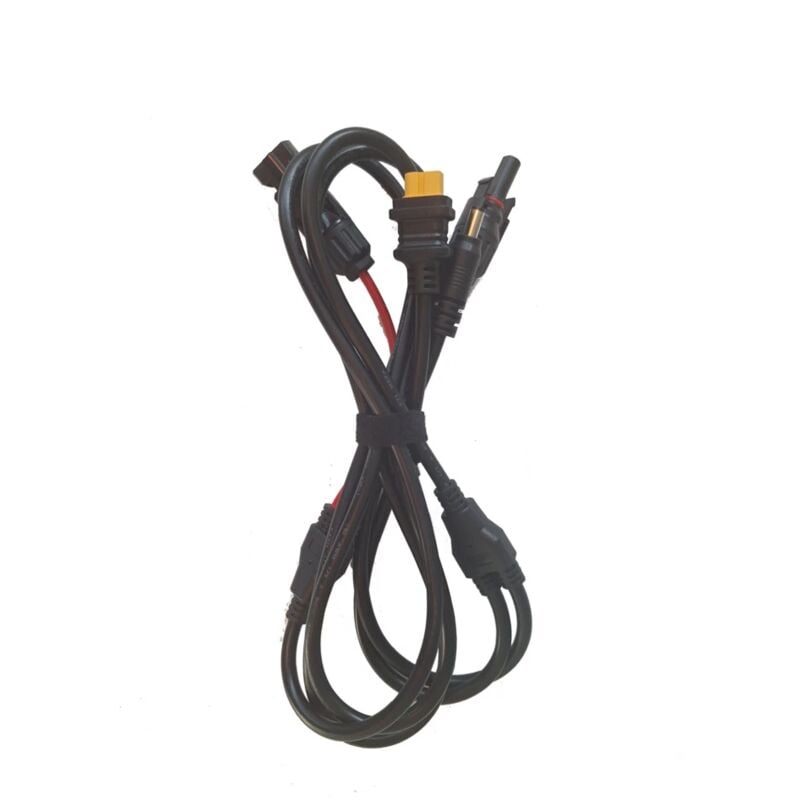 foto del prodotto kit cavi di collegamento in parallelo pramac per generatore di corrente power station, 110 cm 12 awg