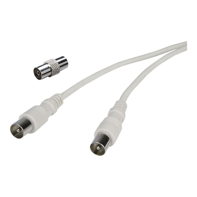 foto del prodotto kit cavo antenna tv bianco 2m