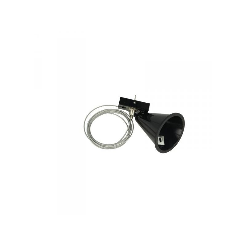 foto del prodotto kit cavo sospensione per binario trifase colore nero filo da 150cm per un lato cb40203
