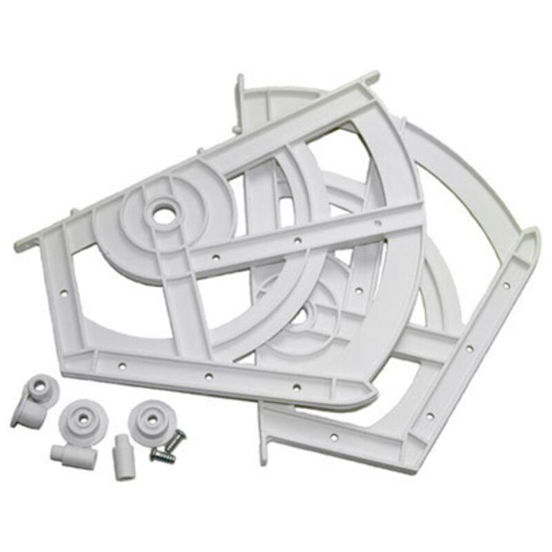foto del prodotto kit cerniera in plastica compasso 280mm per scarpiera 94025