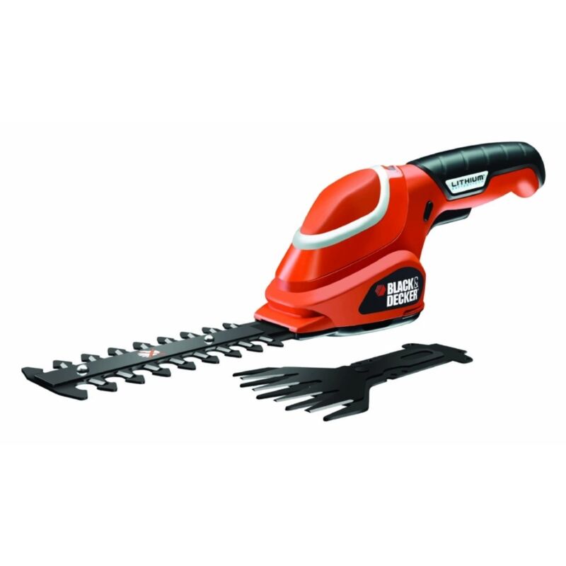 foto del prodotto kit cesoia sfoltirami a batteria black decker gsl700kit qw lama 15 cm 7v 1,2 ah