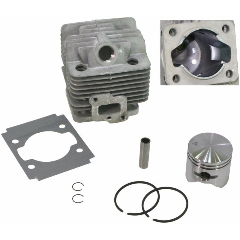 foto del prodotto kit cilindro pistone motore decespugliatore motosega 528 528t ggp stiga 6981003