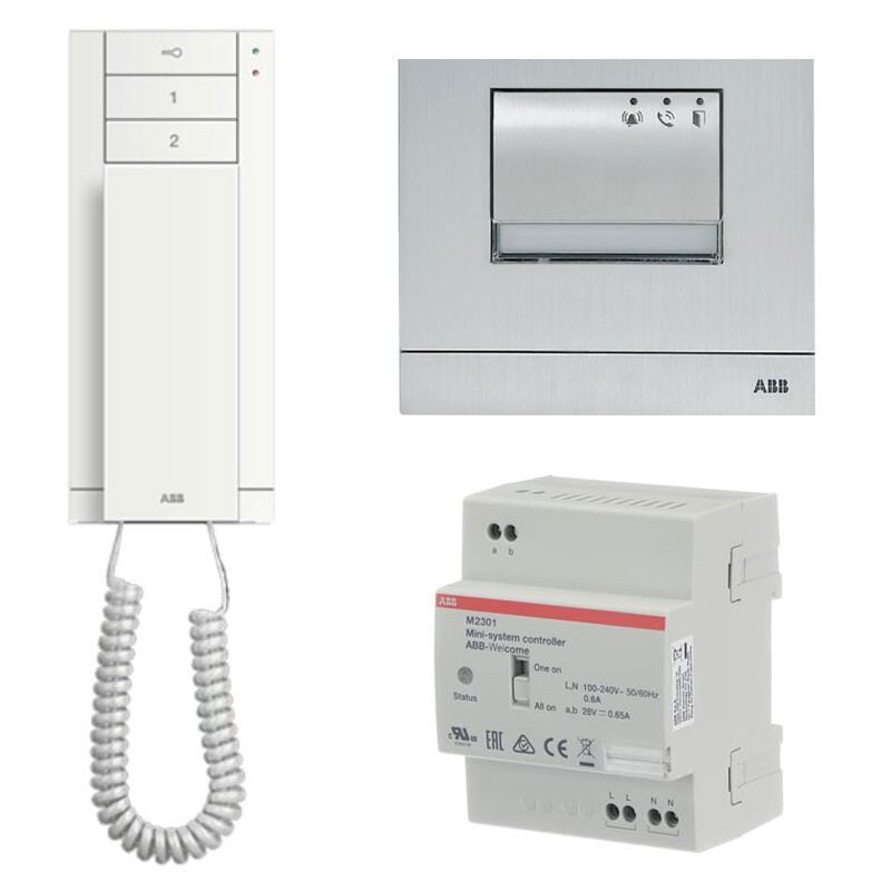 foto del prodotto kit citofonico abb audio m20021 monofamiliare wlk611b