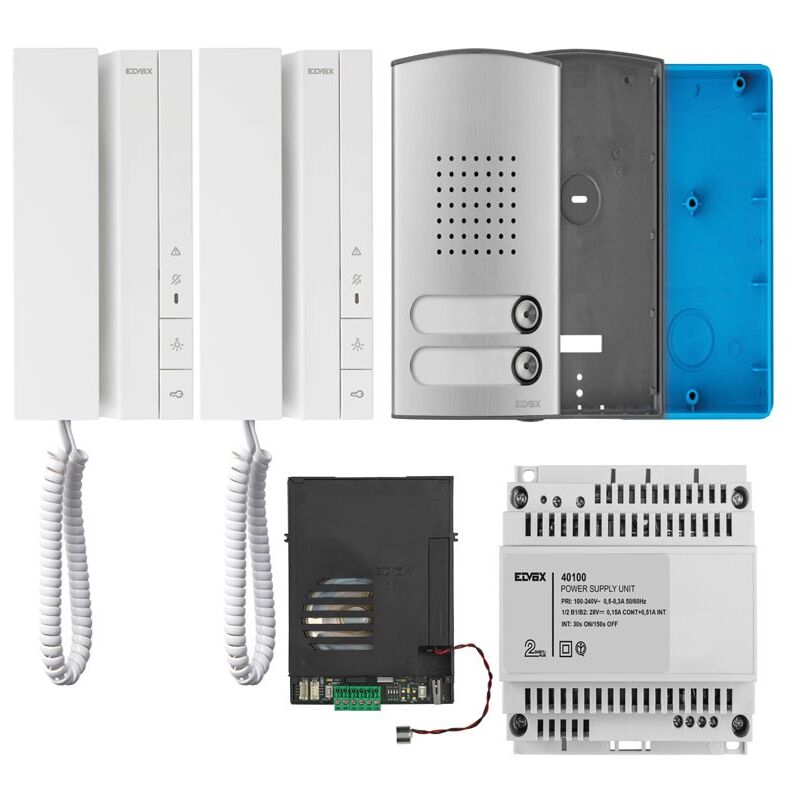 foto del prodotto kit citofonico bifamiliare vimar elvox voxie targa 2 fili plus k40540.e2