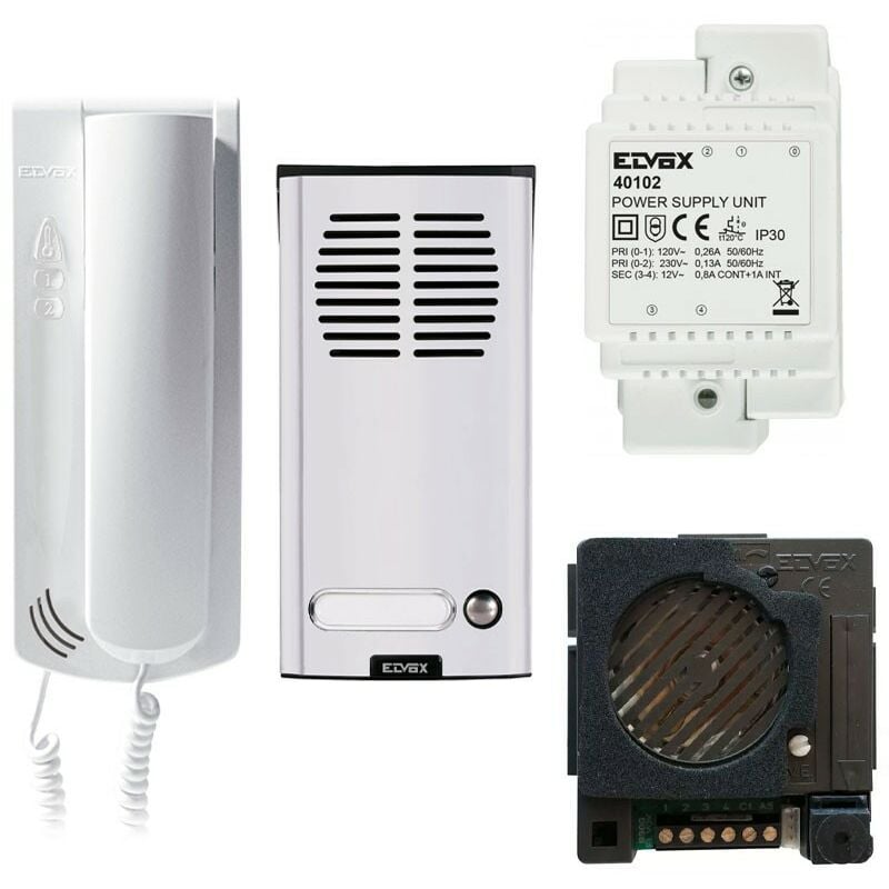 foto del prodotto kit citofonico vimar elvox system monofamiliare 4 1 fili k62k0.01