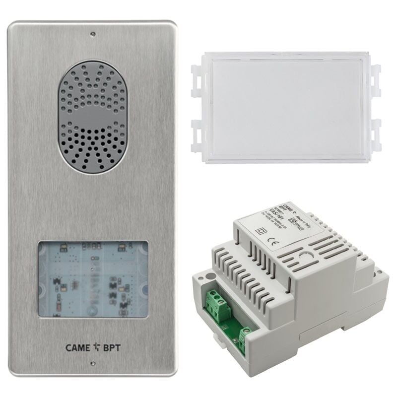 foto del prodotto kit citofono bpt base impianto con pulsantiera lithos sistema 2 fili