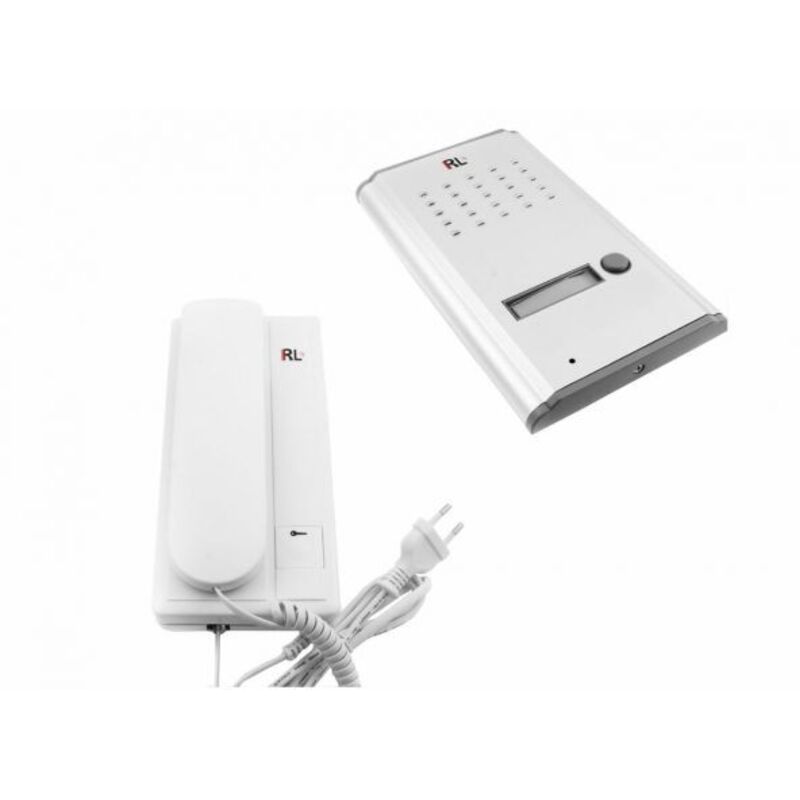 foto del prodotto kit citofono monofamiliare completo di posto esterno ed interno 2/4 fili apriporta cancello