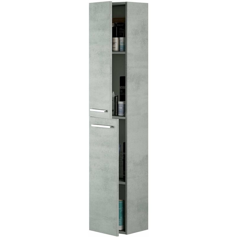 foto del prodotto kit colonna bagno aruba 2 ante sosp. cemento