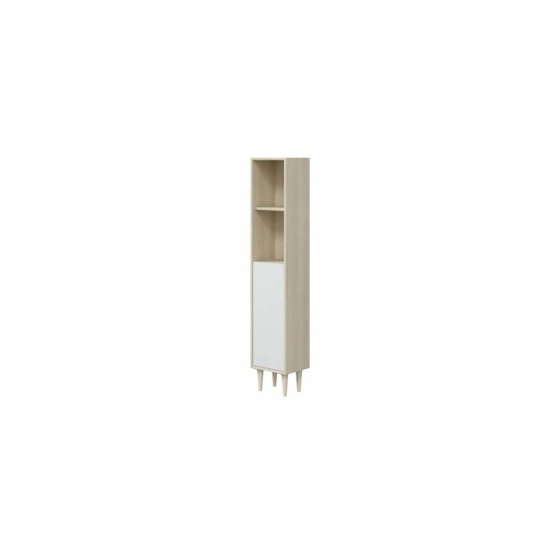 foto del prodotto kit colonna bagno verona cm 30x25x150 rovere bia