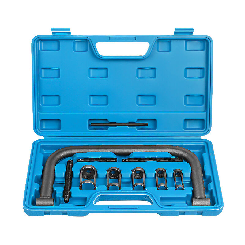 foto del prodotto kit compressore per molle valvola auto, compressore per molle valvola da 16 30 mm, 10 pezzi, strumento di rimozione molle valvola per auto, moto e